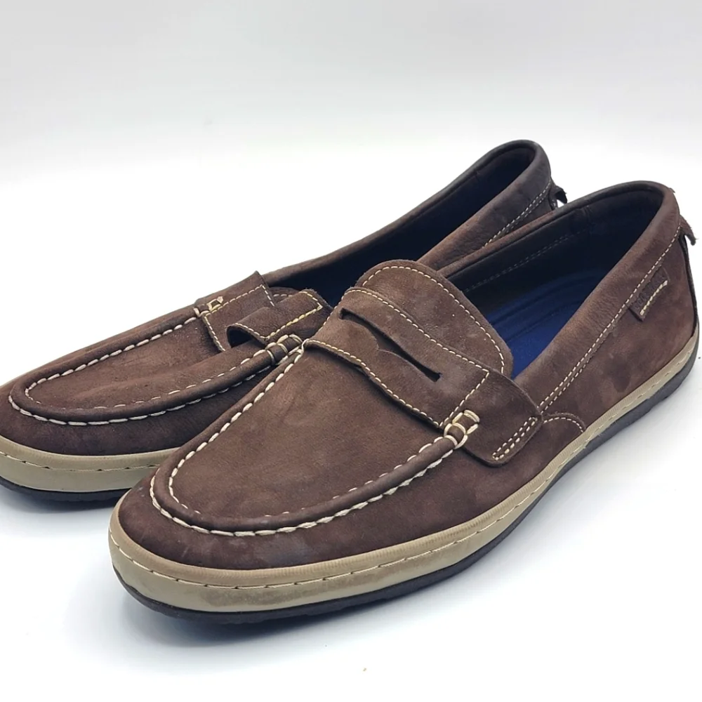 Cole‎ Haan Brown Suede Claude Penny Loafer Size 10 #1375